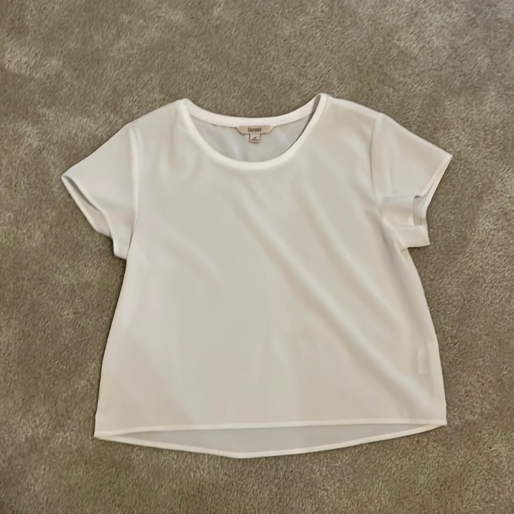 JcPenny White Flow Blouse